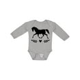 thumbnail image 1 of Inktastic Horse Gifts for Girls Girls Long Sleeve Baby Bodysuit, 1 of 5