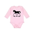 thumbnail image 1 of Inktastic Horse Gifts for Girls Girls Long Sleeve Baby Bodysuit, 1 of 5