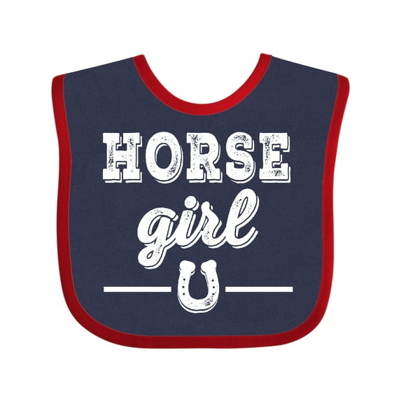 Inktastic Horse Girl Cowgirl Equestrian Girls Baby Bib