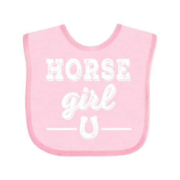 Inktastic Horse Girl Cowgirl Equestrian Girls Baby Bib