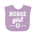 thumbnail image 1 of Inktastic Horse Girl Cowgirl Equestrian Girls Baby Bib, 1 of 4