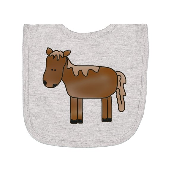 Inktastic Horse Newborn Bib