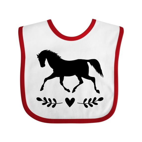 Inktastic Horse for Girls Girls Baby Bib