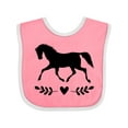 thumbnail image 1 of Inktastic Horse for Girls Girls Baby Bib, 1 of 4