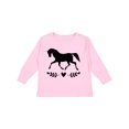 thumbnail image 1 of Inktastic Horse for Girls Girls Long Sleeve Toddler T-Shirt, 1 of 5