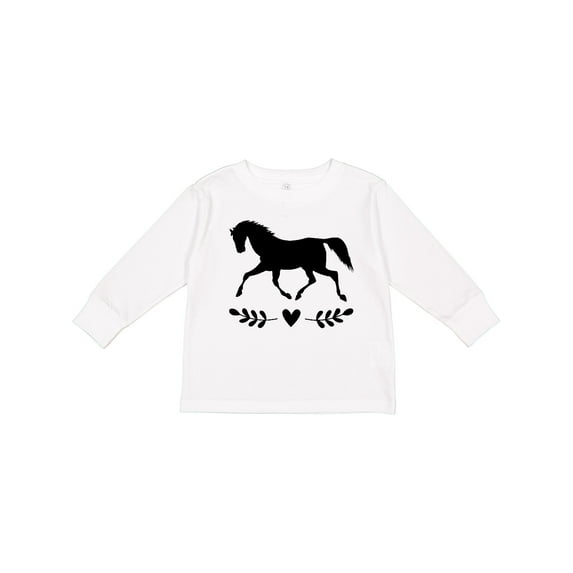 Inktastic Horse for Girls Girls Long Sleeve Toddler T-Shirt