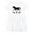 thumbnail image 1 of Inktastic Horse for Girls Girls Toddler Dress, 1 of 5