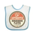 thumbnail image 1 of Inktastic Horseshoe Player Boys or Girls Baby Bib, 1 of 4
