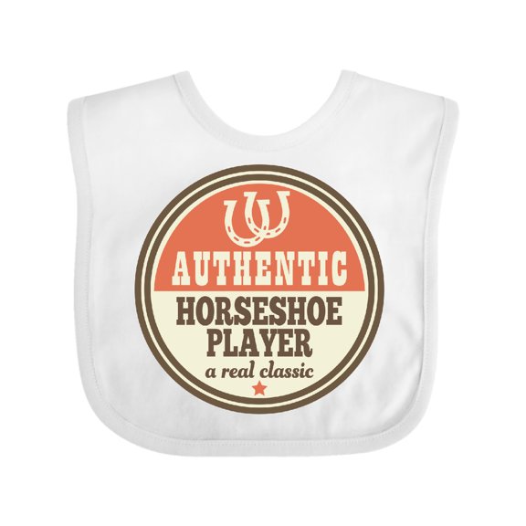 Inktastic Horseshoe Player Boys or Girls Baby Bib