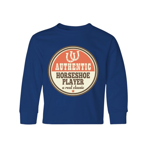 Inktastic Horseshoe Player Gift Long Sleeve Youth T-Shirt