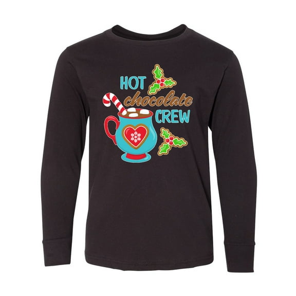 Inktastic Hot Chocolate Crew Long Sleeve Youth T-Shirt