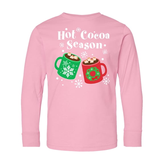 Inktastic Hot Cocoa Season Long Sleeve Youth T-Shirt