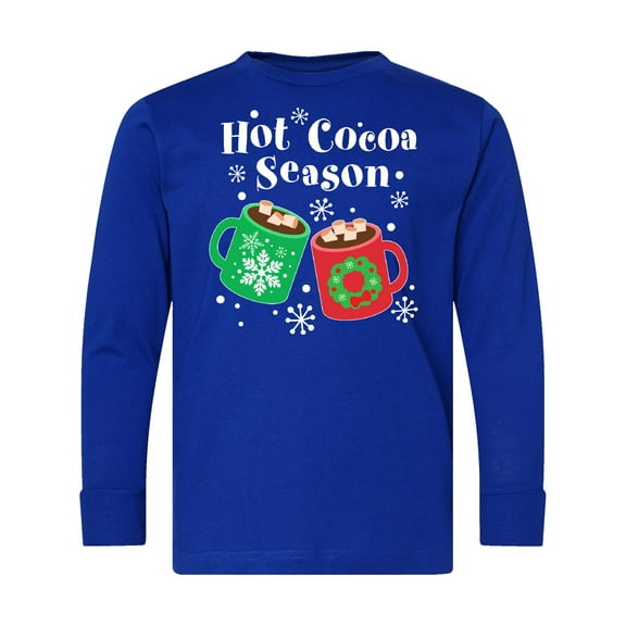 Inktastic Hot Cocoa Season Long Sleeve Youth T-Shirt