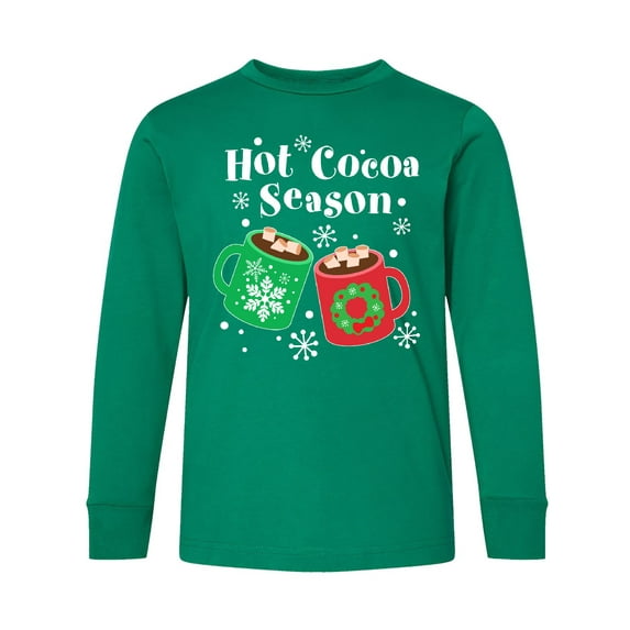 Inktastic Hot Cocoa Season Long Sleeve Youth T-Shirt
