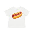 thumbnail image 1 of Inktastic Hot Dog Illustration with Mustard Onions and Ketchup Boys or Girls Toddler T-Shirt, 1 of 5