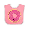 thumbnail image 1 of Inktastic Hot Pink Donut Boys or Girls Baby Bib, 1 of 4