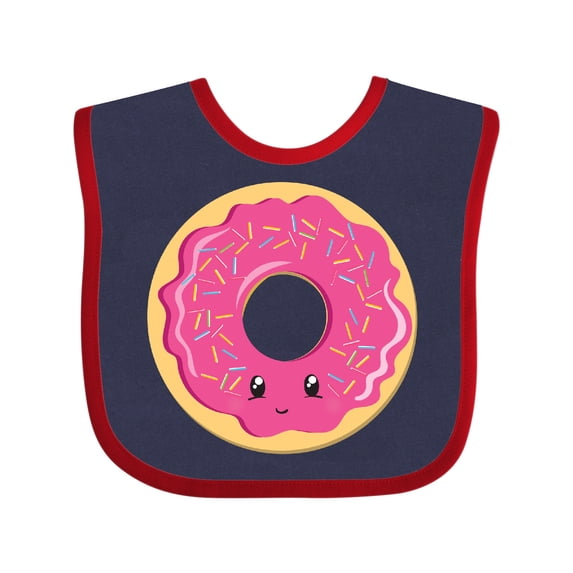 Inktastic Hot Pink Donut Boys or Girls Baby Bib