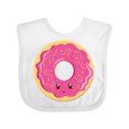 thumbnail image 1 of Inktastic Hot Pink Donut Boys or Girls Baby Bib, 1 of 4