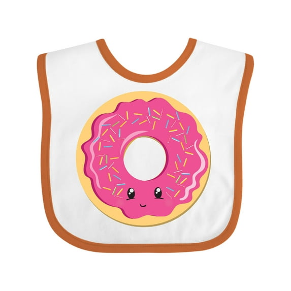 Inktastic Hot Pink Donut Boys or Girls Baby Bib