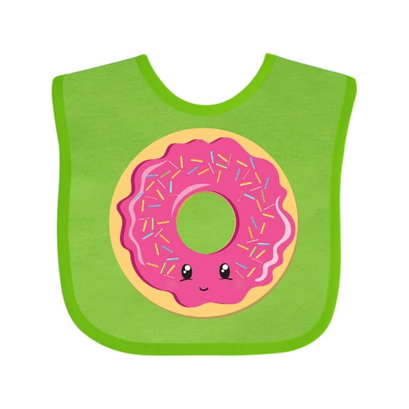Inktastic Hot Pink Donut Boys or Girls Baby Bib