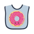 thumbnail image 1 of Inktastic Hot Pink Donut Boys or Girls Baby Bib, 1 of 4