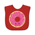 thumbnail image 1 of Inktastic Hot Pink Donut Boys or Girls Baby Bib, 1 of 4
