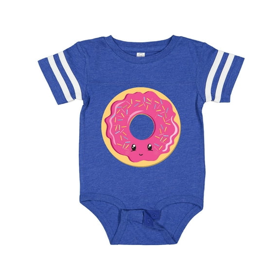 Inktastic Hot Pink Donut Boys or Girls Baby Bodysuit