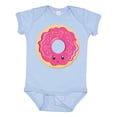 thumbnail image 1 of Inktastic Hot Pink Donut Boys or Girls Baby Bodysuit, 1 of 5