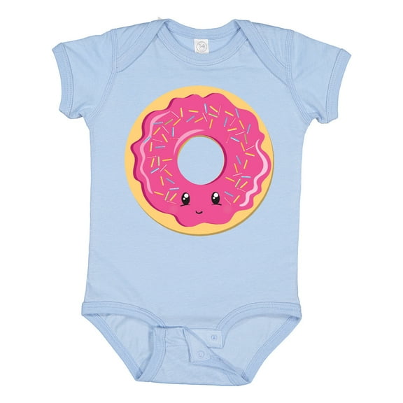 Inktastic Hot Pink Donut Boys or Girls Baby Bodysuit
