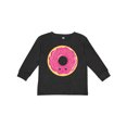 thumbnail image 1 of Inktastic Hot Pink Donut Boys or Girls Long Sleeve Toddler T-Shirt, 1 of 5