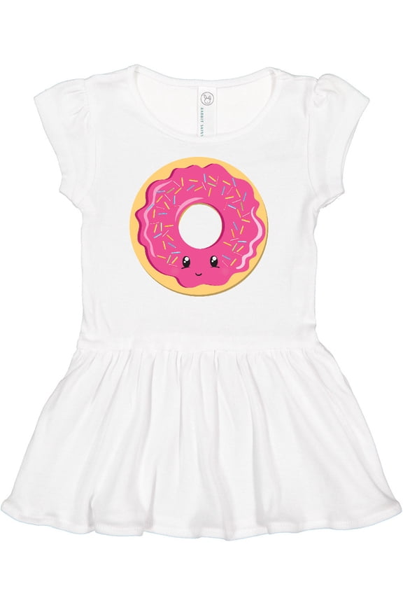 Hot Pink Donut Girls Baby Dress
