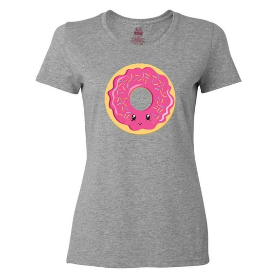Inktastic Hot Pink Donut Women's T-Shirt