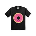 thumbnail image 1 of Inktastic Hot Pink Donut Youth T-Shirt, 1 of 5