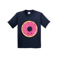 thumbnail image 1 of Inktastic Hot Pink Donut Youth T-Shirt, 1 of 5