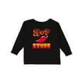 thumbnail image 1 of Inktastic Hot Stuff Boys or Girls Long Sleeve Toddler T-Shirt, 1 of 5