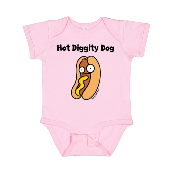Inktastic Hotdog Hot Diggity Dawg Boys or Girls Baby Bodysuit
