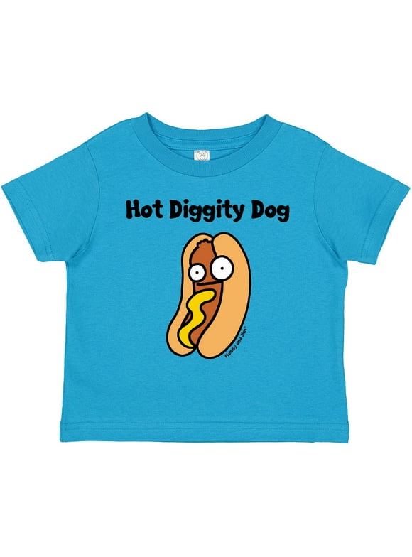 Inktastic Hotdog Hot Diggity Dawg! Boys or Girls Toddler T-Shirt