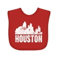 thumbnail image 1 of Inktastic Houston Skyline Grunge Boys or Girls Baby Bib, 1 of 4