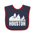 thumbnail image 1 of Inktastic Houston Skyline Grunge Boys or Girls Baby Bib, 1 of 4