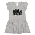 thumbnail image 1 of Inktastic Houston Skyline Grunge Girls Toddler Dress, 1 of 5