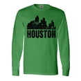thumbnail image 1 of Inktastic Houston Skyline Grunge Long Sleeve T-Shirt, 1 of 5
