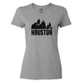 thumbnail image 1 of Inktastic Houston Skyline Grunge Women's T-Shirt, 1 of 5