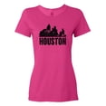 thumbnail image 1 of Inktastic Houston Skyline Grunge Women's T-Shirt, 1 of 5