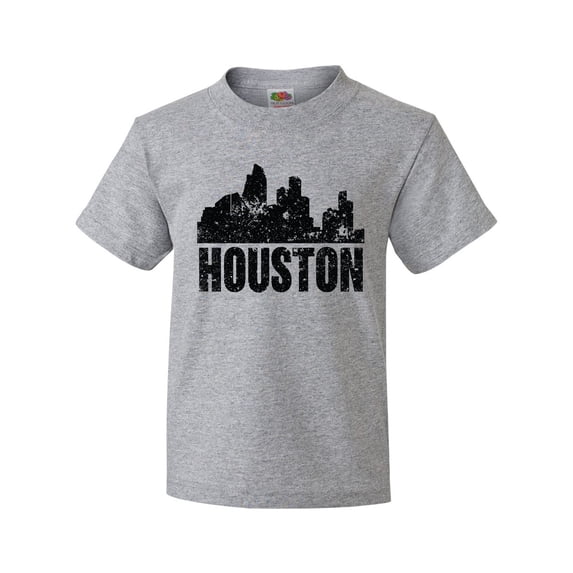 Inktastic Houston Skyline Grunge Youth T-Shirt