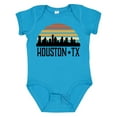 thumbnail image 1 of Inktastic Houston Texas Skyline Retro Boys or Girls Baby Bodysuit, 1 of 5