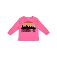 thumbnail image 1 of Inktastic Houston Texas Skyline Retro Boys or Girls Long Sleeve Toddler T-Shirt, 1 of 5