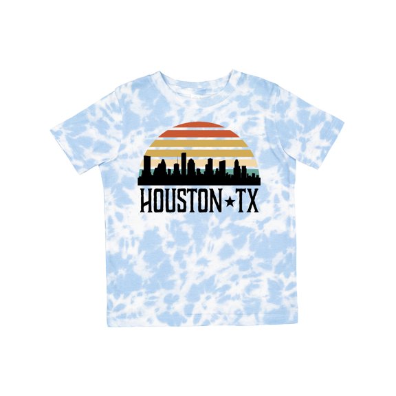 Inktastic Houston Texas Skyline Retro Boys or Girls Toddler T-Shirt