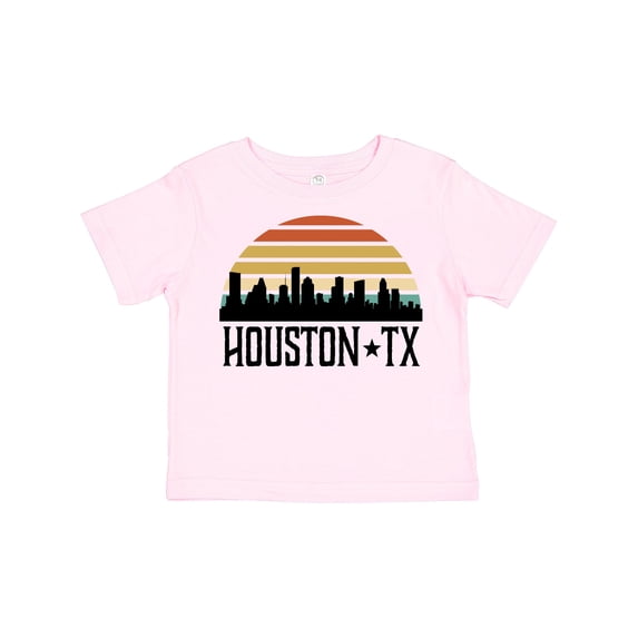 Inktastic Houston Texas Skyline Retro Boys or Girls Toddler T-Shirt