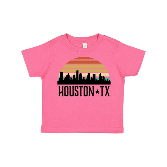 Inktastic Houston Texas Skyline Retro Boys or Girls Toddler T-Shirt