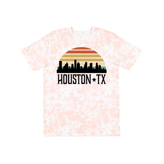 Inktastic Houston Texas Skyline Retro T-Shirt